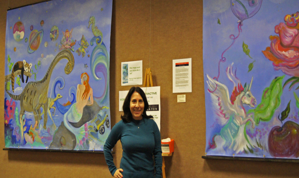 Sheila Fein Fantasy Pop with her first Interactive paintings